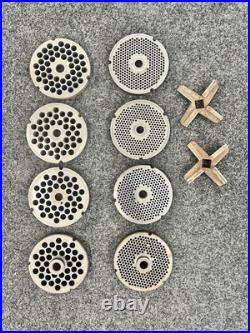 Hobart #32 Meat Grinder 8 Plates, 2 Knives