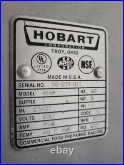 Hobart 4146 Meat Grinder Powerful 5hp 200v 3ph