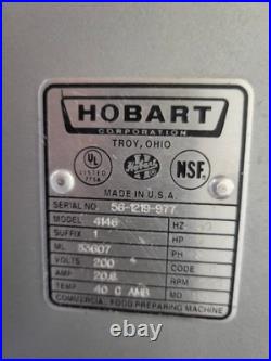 Hobart 4146 Meat Grinder Powerful 5hp 200v 3ph