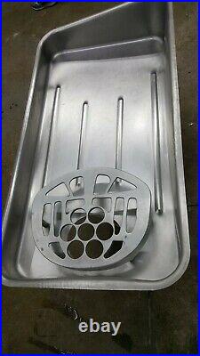 Hobart 4152 Stainless Meat Grinder Pan Nice Hard To Find