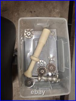 Hobart 4212 Meat Grinder with Attachments Vintage, 1/3 HP