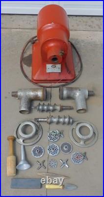 Hobart 4322 Meat Grinder with 2 Head. Bowl, Cylinder & Shaft, Blades, Pickup Only