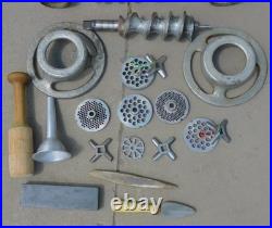 Hobart 4322 Meat Grinder with 2 Head. Bowl, Cylinder & Shaft, Blades, Pickup Only