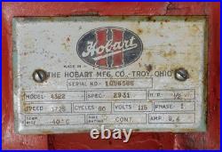 Hobart 4322 Meat Grinder with 2 Head. Bowl, Cylinder & Shaft, Blades, Pickup Only