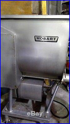 Hobart 4346 Commercial Meat Grinder-Mixer with extra Blades and Screens