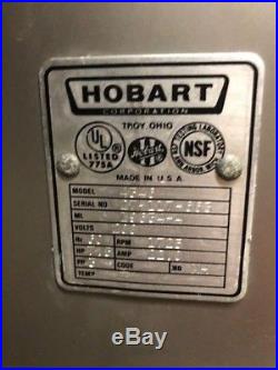 Hobart 4346 Meat Sausage Commercial 7.5 HP Mixer Grinder 200 Volt 3 Phase Used