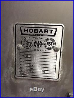 Hobart 4352 Commercial 10 HP Meat Grinder Mixer with Foot Pedal 100 lbs/minute