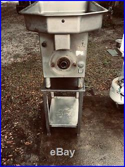 Hobart 4632A 40#/Minute Tabletop Meat Grinder & SS Table included Commercial