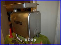 Hobart 4812 Commercial Meat Grinder + Feed Hub Attachment Tray Blades Knife Ohio