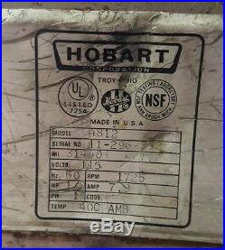 Hobart 4812 Meat Grinder 115v Work Great Pre Loved SAVE Hundreds Low Opening NR