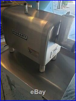 Hobart 4812 Meat Grinder / Chopper 120V 1/2 hp. With new stainless steel bench