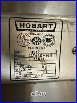 Hobart 4812 Meat Grinder/Chopper with NEW grinder head