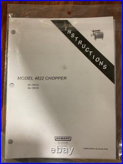 Hobart 4822-34 #22 Meat Grinder / Chopper 120V 1 1/2 hp Condition 7/10