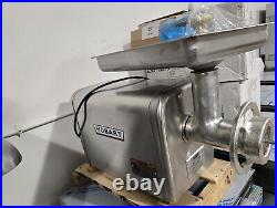 Hobart 4822-34 Meat Grinder Chopper 120V with Feed Pan and Knife & Plates