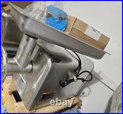 Hobart 4822-34 Meat Grinder Chopper 120V with Feed Pan and Knife & Plates