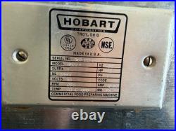 Hobart 4822 Commercial Meat Grinder Chopper 1.5 HP Stainless Steel