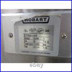 Hobart 4822 Meat Grinder 1.5 HP 120V / 1PH, Used Excellent Condition