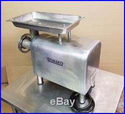 Hobart 4822 meat grinder, 200 volt 3 phase, OEM head and pan