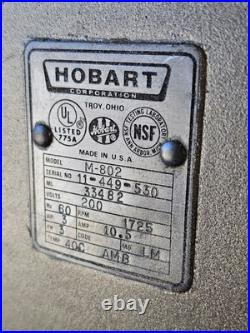 Hobart 80qt M-802 Mixer With Aux Drive (#22 Hub) Excl. Cond