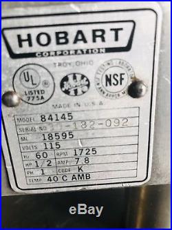 Hobart 84145 Buffalo Chopper Food Processor / Meat Grinder Combo