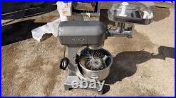 Hobart A-200 20 Qt Commercial Mixer with Meat Grinder Bowl Attachments 115V