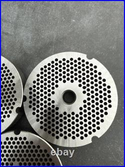 Hobart Biro Butcher Boy Torrey 3248 1/8? Meat Grinder Plates Lot of 3 NEW