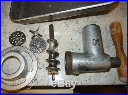 Hobart Brand Meat Grinder Hub Attachment Size #12 Commercial 2 Plates Knife Top