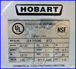 Hobart Buffalo Chopper Food Processor with Meat Grinder Attachment- 84145