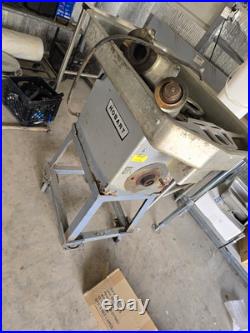 Hobart Commercial Meat Grinder/Chopper on Stand with Auger, Plates & Parts