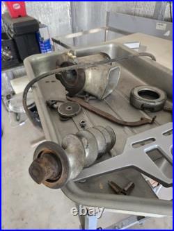 Hobart Commercial Meat Grinder/Chopper on Stand with Auger, Plates & Parts