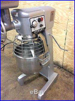 Hobart D300t commercial 30 quart mixer Withmeat grinder and Pelican Head 3Ph 208V