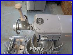 Hobart D-300 Mixer with 3 Bowls Hook 2 Whips 2 Paddles Pelican Head & Meat Grinder