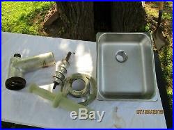 Hobart Heavy Duty Meat Grinder Attachment with Housing, Worm Gear, & Pan, 1/2shaft