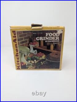Hobart KitchenAid FG Metal Food Grinder Attachment In Original Box