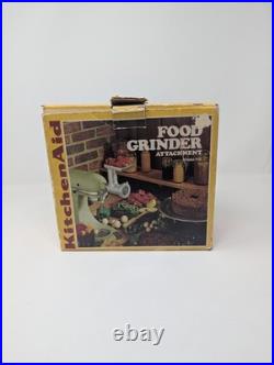 Hobart KitchenAid FG Metal Food Grinder Attachment In Original Box