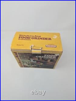 Hobart KitchenAid FG Metal Food Grinder Attachment In Original Box
