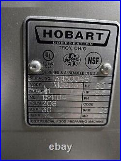 Hobart MG2032 8.5 HP Meat Beef Mixer Grinder, #32 Grocery Butcher 4346 Biro #457