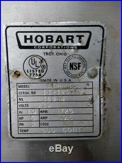 Hobart Meat Grinder 4146 SS, 60-65 lbs per minute