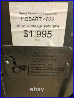 Hobart Meat Grinder 4822 200V 3PH used