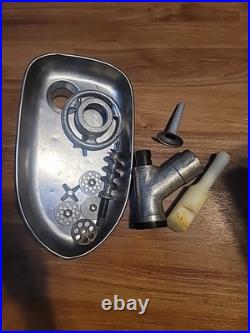 Hobart Meat Grinder Attachment with Pan and Many Attachments See Photos