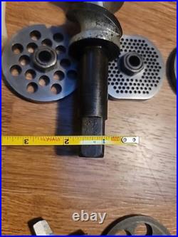 Hobart Meat Grinder Attachment with Pan and Many Attachments See Photos