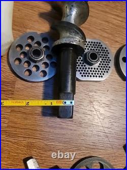 Hobart Meat Grinder Attachment with Pan and Many Attachments See Photos