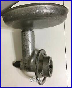 Hobart Meat Grinder Chopper Attachment With blade and plate feed plate. OEM
