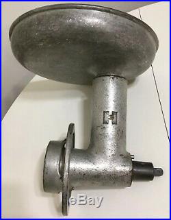 Hobart Meat Grinder Chopper Attachment With blade and plate feed plate. OEM