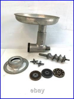 Hobart Meat Grinder Chopper With Blades & Round Pan Fits 12# Hub S8614