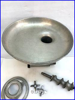 Hobart Meat Grinder Chopper With Blades & Round Pan Fits 12# Hub S8614