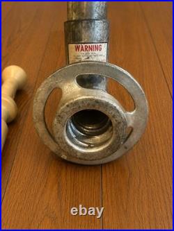 Hobart Meat Grinder Feed Pan Bowl Wrench Ring & Plastic Stomper OEM Set