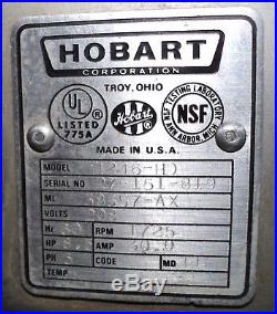 Hobart Meat Grinder Mixer Grinder 4246-HD Meat Butcher Grinder REFURBISHED