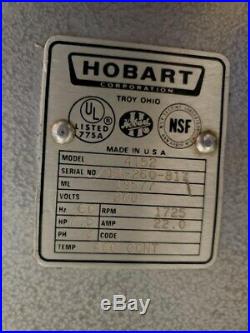 Hobart Meat Grinder, Model 4152, S/N 11-260-817. 7.5 HP