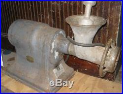 Hobart Meat Grinder Model 4332 1-1/2 HP with Sausage tube, plunger, extra plate